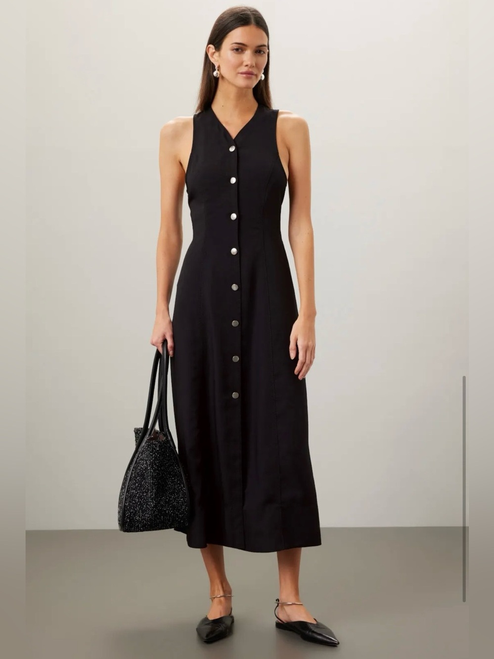 Rumbled Button Front Dress
Proenza Schouler White Label